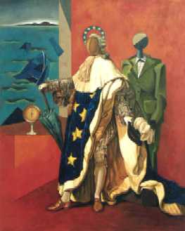 José María Córdoba. "Naufragio de pateras", 1997. Óleo sobre lienzo. 162 x 130 cms.