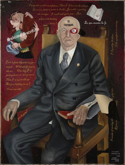 Nono Bandera. MUNDO VIEJUNO. 2006. �leo sobre lienzo. 132 x 101 cm. 